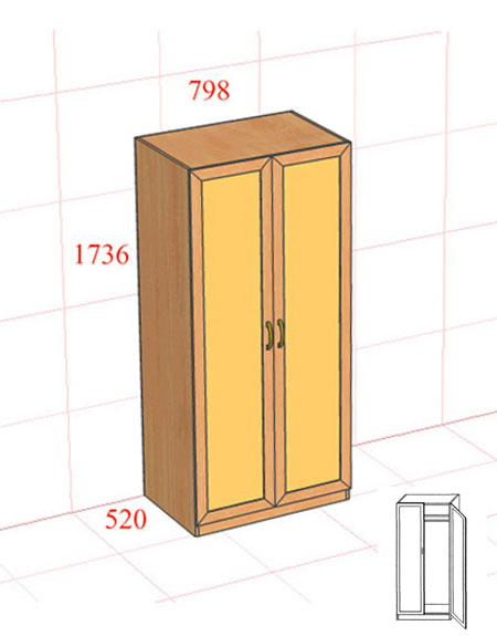 шкаф М0102 