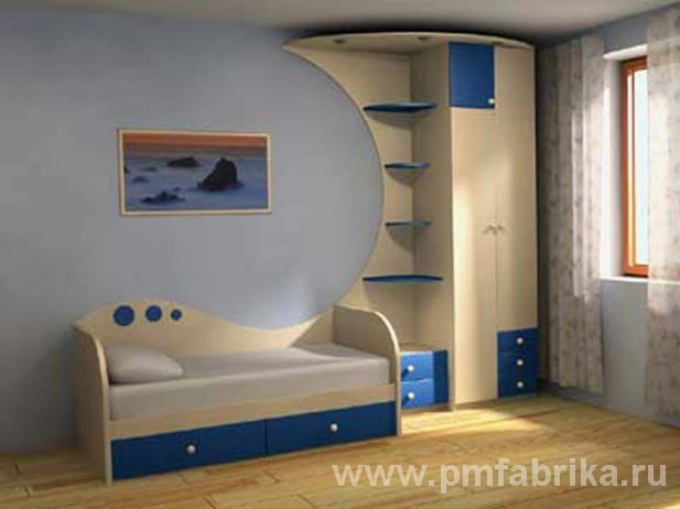 Дизайн-проект мебели для детской комнаты на Лесном пр.
